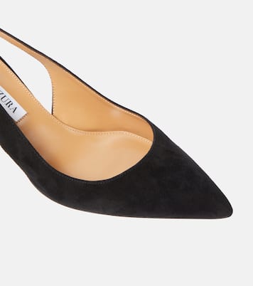 Pumps Bow Tie 50 aus Veloursleder | Aquazzura