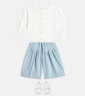 Selene cotton cardigan | C'era Una Volta