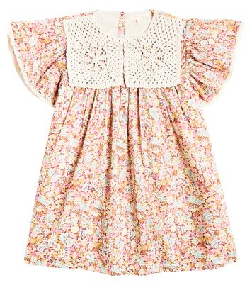 Warisa crochet-trimmed floral cotton dress | Louise Misha