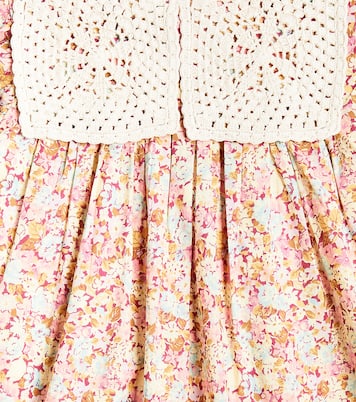 Warisa crochet-trimmed floral cotton dress | Louise Misha