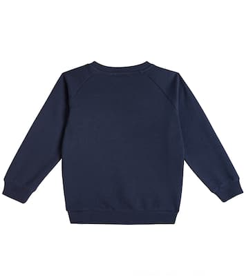 Logo cotton jersey sweatshirt | Balmain Kids