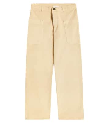 Looping cotton wide-leg pants | Bonpoint