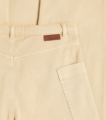 Looping cotton wide-leg pants | Bonpoint