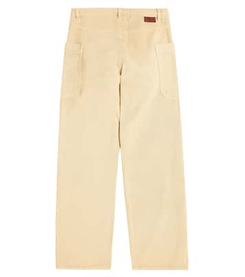 Looping cotton wide-leg pants | Bonpoint