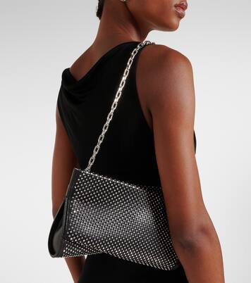 Loubitwist Small embellished leather clutch | Christian Louboutin