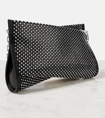 Loubitwist Small embellished leather clutch | Christian Louboutin