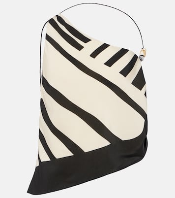 Verziertes Top Arte aus Seidensatin | SIR