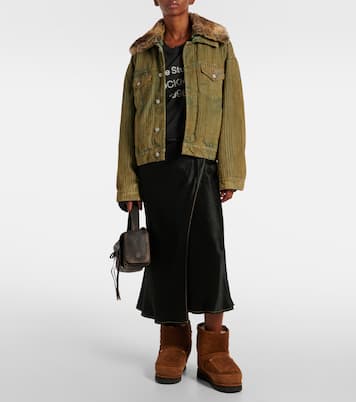 Shearling-lined leather ankle boots | Acne Studios