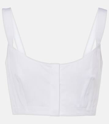 Top raccourci en coton | Alaïa