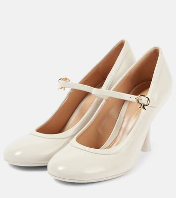 85 patent leather Mary Jane pumps | Gianvito Rossi