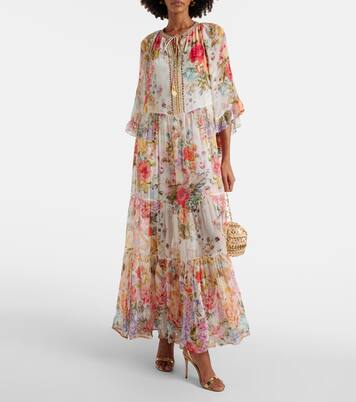 Robe longue Sew Yesterday en soie | Camilla