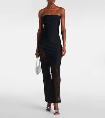 Robe longue Mae à dentelle | Rotate