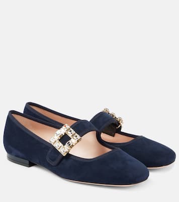 Très Vivier suede Mary Jane flats | Roger Vivier