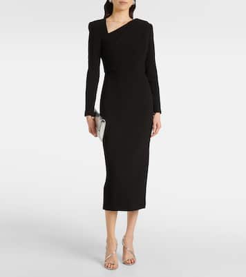 Abito midi in crêpe di lana | Roland Mouret