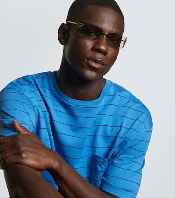 Logo oval sunglasses | Miu Miu