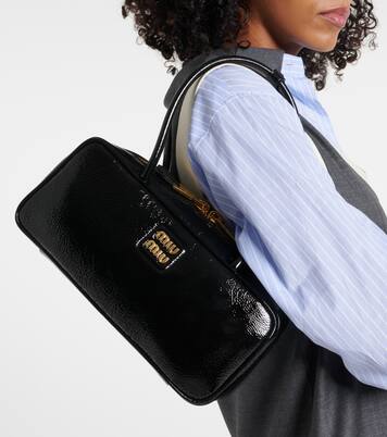 Beau patent leather tote bag | Miu Miu