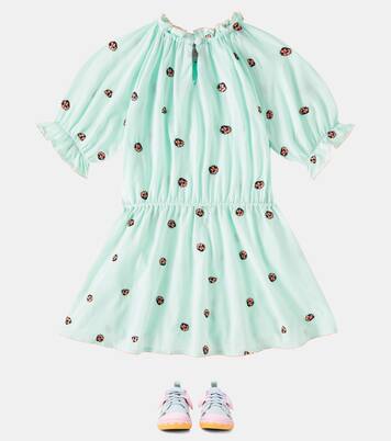 Embroidered cotton dress | Stella McCartney Kids