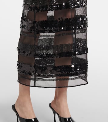 Maxikleid mit Pailletten | Oséree