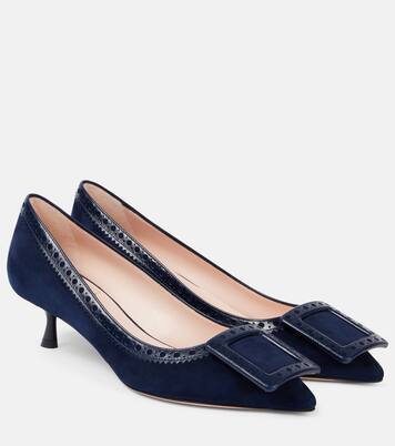 Pumps Vin In The City 45 aus Veloursleder | Roger Vivier