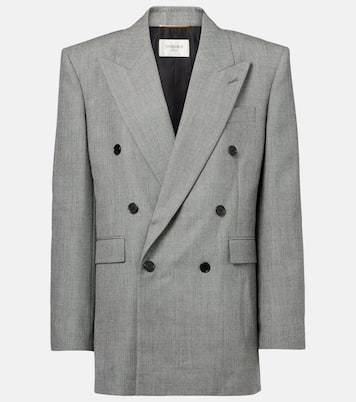 Double-breasted wool twill blazer | Saint Laurent