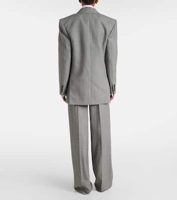 Double-breasted wool twill blazer | Saint Laurent