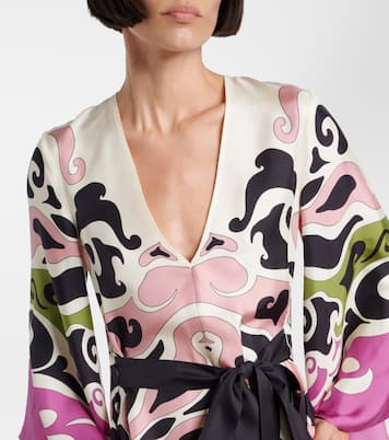 Vestido corto Magnifico de seda con lazo | La DoubleJ