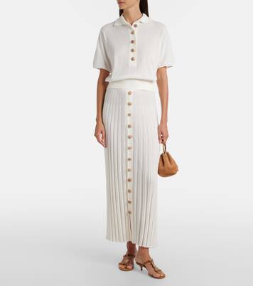 Maxirock Sundial Shell aus einem Baumwollgemisch | Christopher Esber