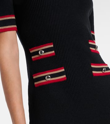 Polokleid aus Rippstrick | Alessandra Rich