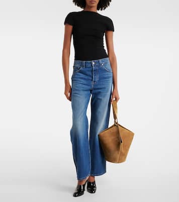 Sac Lotus Small en daim | Khaite