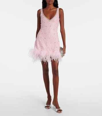 Minikleid Coralina mit Kristallen | Clio Peppiatt