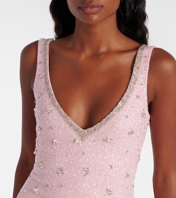 Minikleid Coralina mit Kristallen | Clio Peppiatt