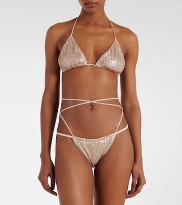 Bikini mit Pailletten | Norma Kamali