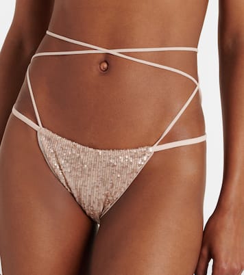 Bikini mit Pailletten | Norma Kamali