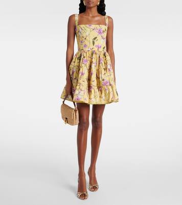 Bedrucktes Minikleid Lima aus Baumwolle | Agua by Agua Bendita