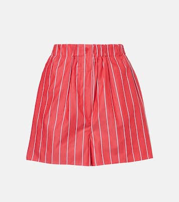 Lui striped cotton poplin shorts | The Frankie Shop