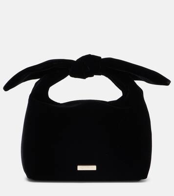 Bow Tie Small velvet tote bag | Aquazzura