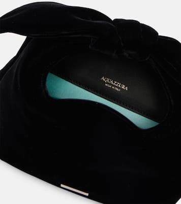 Bow Tie Small velvet tote bag | Aquazzura