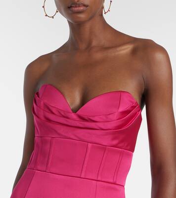 Robe longue Saskia en satin | Rebecca Vallance