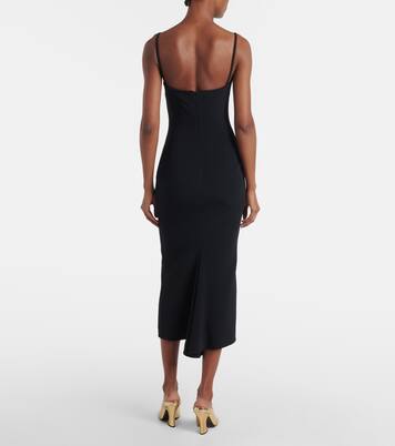 Sliced cady crêpe midi dress | Givenchy