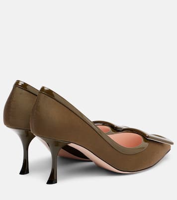 Viv In The City 65 leather-trimmed pumps | Roger Vivier
