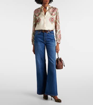 Viv In The City 65 leather-trimmed pumps | Roger Vivier