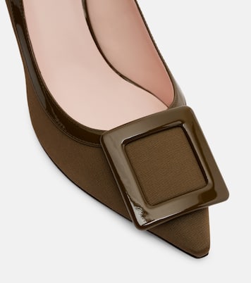 Viv In The City 65 leather-trimmed pumps | Roger Vivier