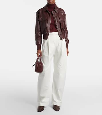 Pantalon ample en coton | Brunello Cucinelli