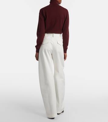 Pantalon ample en coton | Brunello Cucinelli
