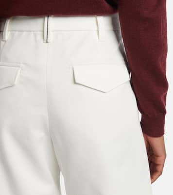 Pantalon ample en coton | Brunello Cucinelli