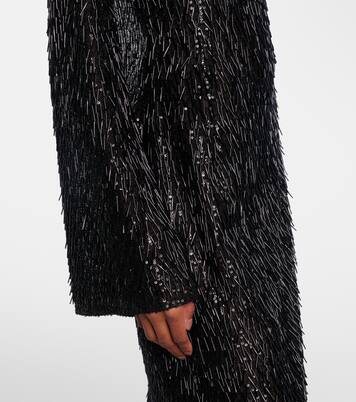 Robe aus Chiffon mit Pailletten | Dolce&Gabbana