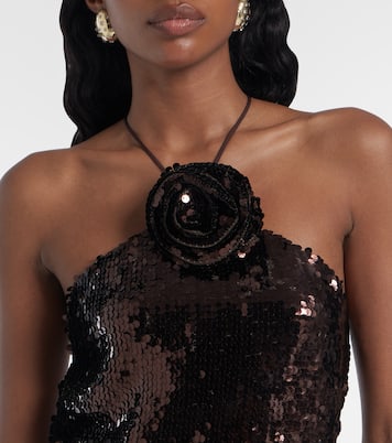 Floral-appliqué maxi dress | Magda Butrym