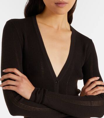 Lillian rib-knitted wool cardigan | Gabriela Hearst