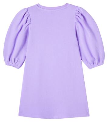 Patch-appliqué cotton dress | Mini Rodini