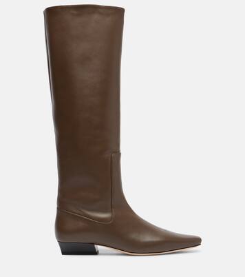 Wally leather knee-high boots | Staud